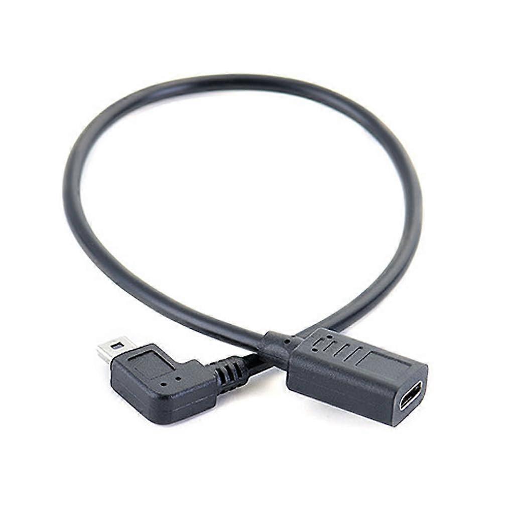 Type C Female to USB Male Cable  27CM, Charging And Data Sync For MP3 Players And Digital Cameras, Mini USB Devices