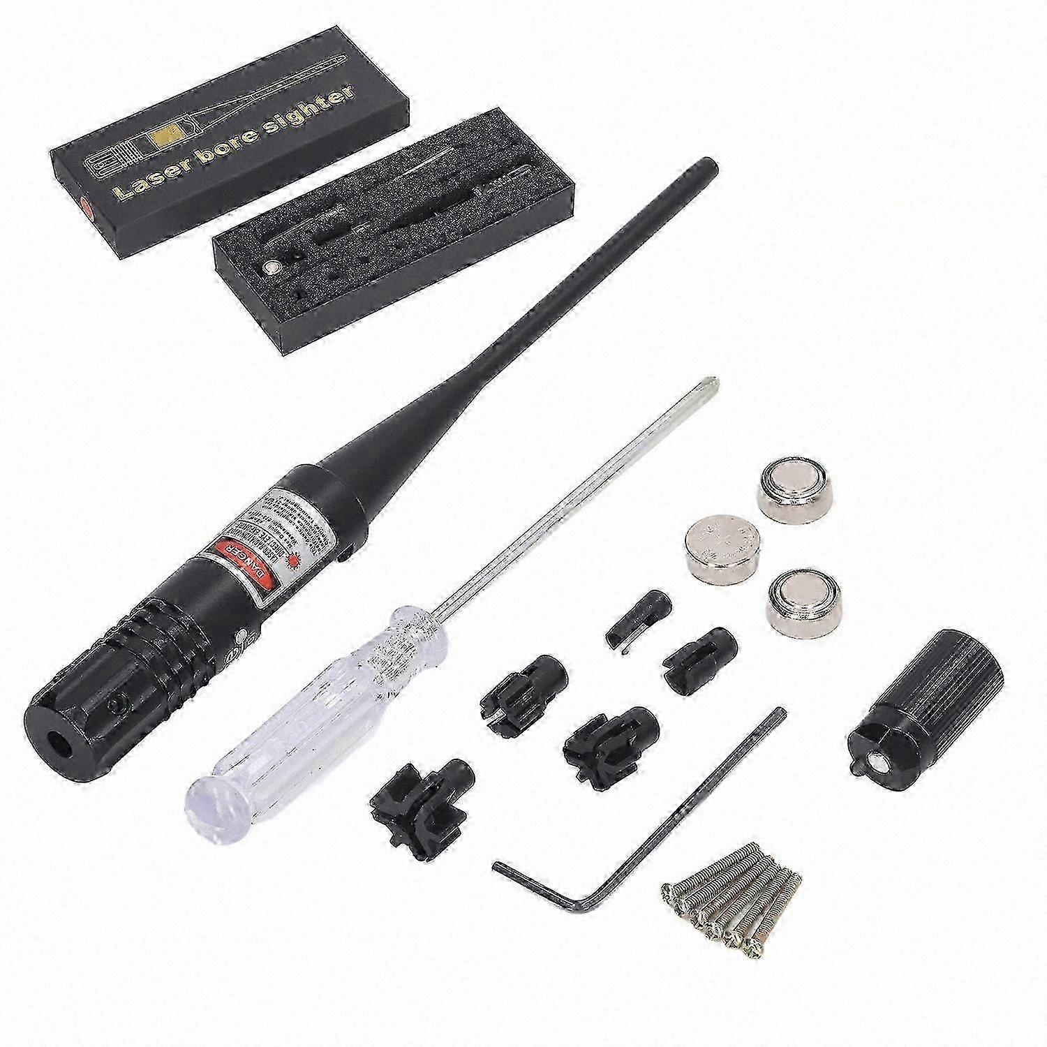 Caliber-Compatible Aluminum Red Laser Bore Sight Tool for Target Alignment and Sighting