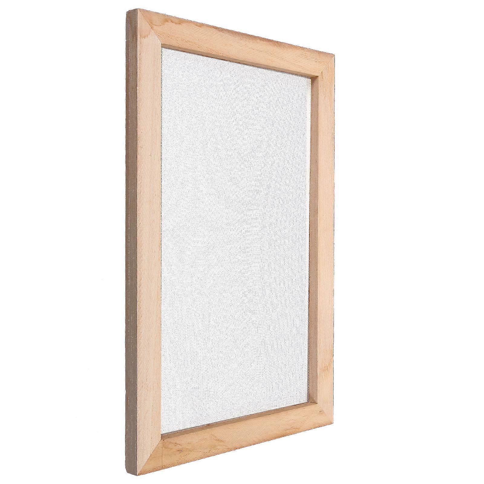 Educational Toy Paper Making Screens Wood Pulp Rectangle Shape Ancient Method 1Set