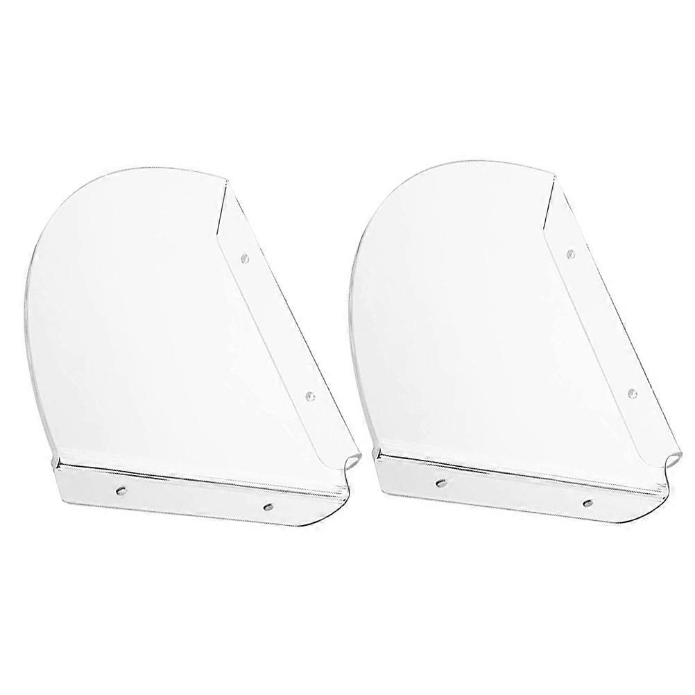 Transparent Acrylic Floating Corner Shelf for Storage Use 2Pcs Wall-Mounted Hanging Rack