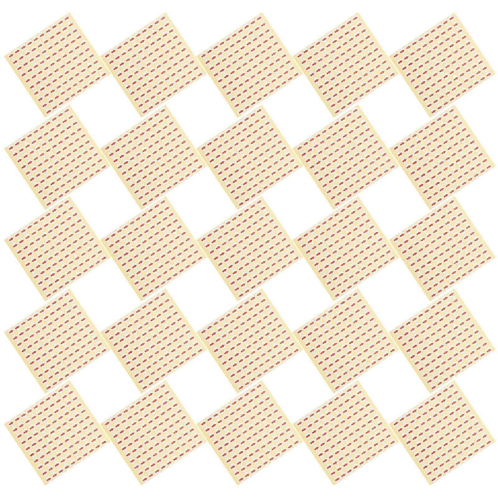 Red Arrow Stickers for Defect Indicator with 3200Pcs Removable Circle Dots