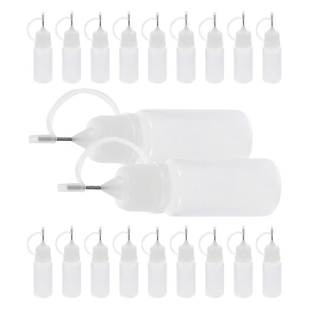 Needle Tip Glue Bottles DIY Glue Application Bottles for Storage 20Pcs