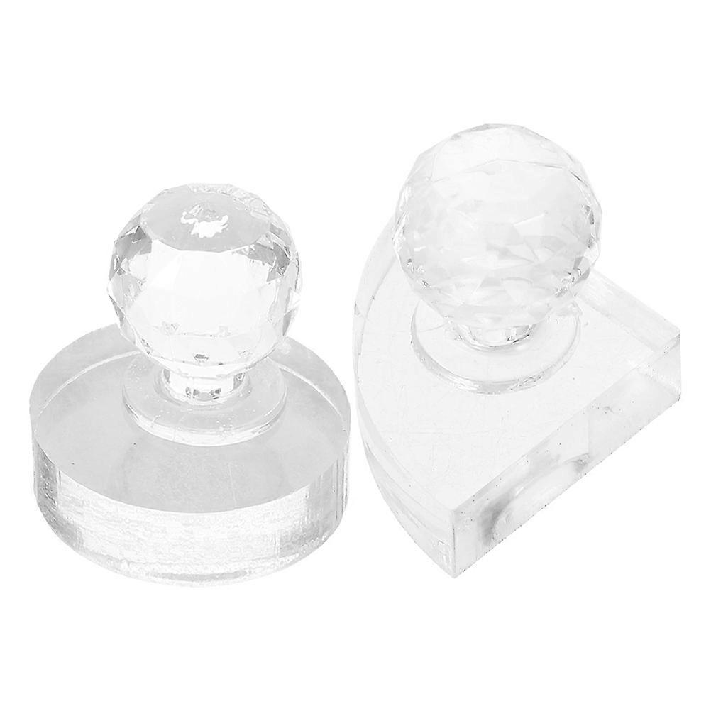 Eyeshadow Stamp Press Tool Transparent Acrylic for Makeup Use 2Pcs