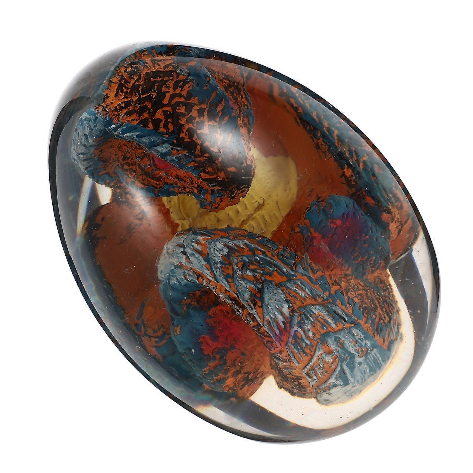 Blue Resin Dragon Egg Ornament for Decoration