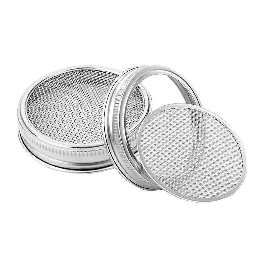 Stainless Steel Sprouting Lids for Sprouting 3.3 Inch Jar Lids Set
