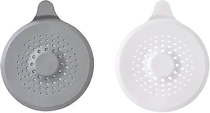 Silicone hair filter (2 pieces), sink drain plug with suction cup