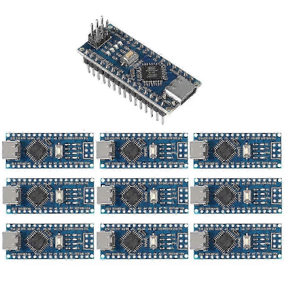 2025 10pcs for Arduino Nano V 3.0 Atmega328 Controller Compatible Board Module PCB Development Board TYPE