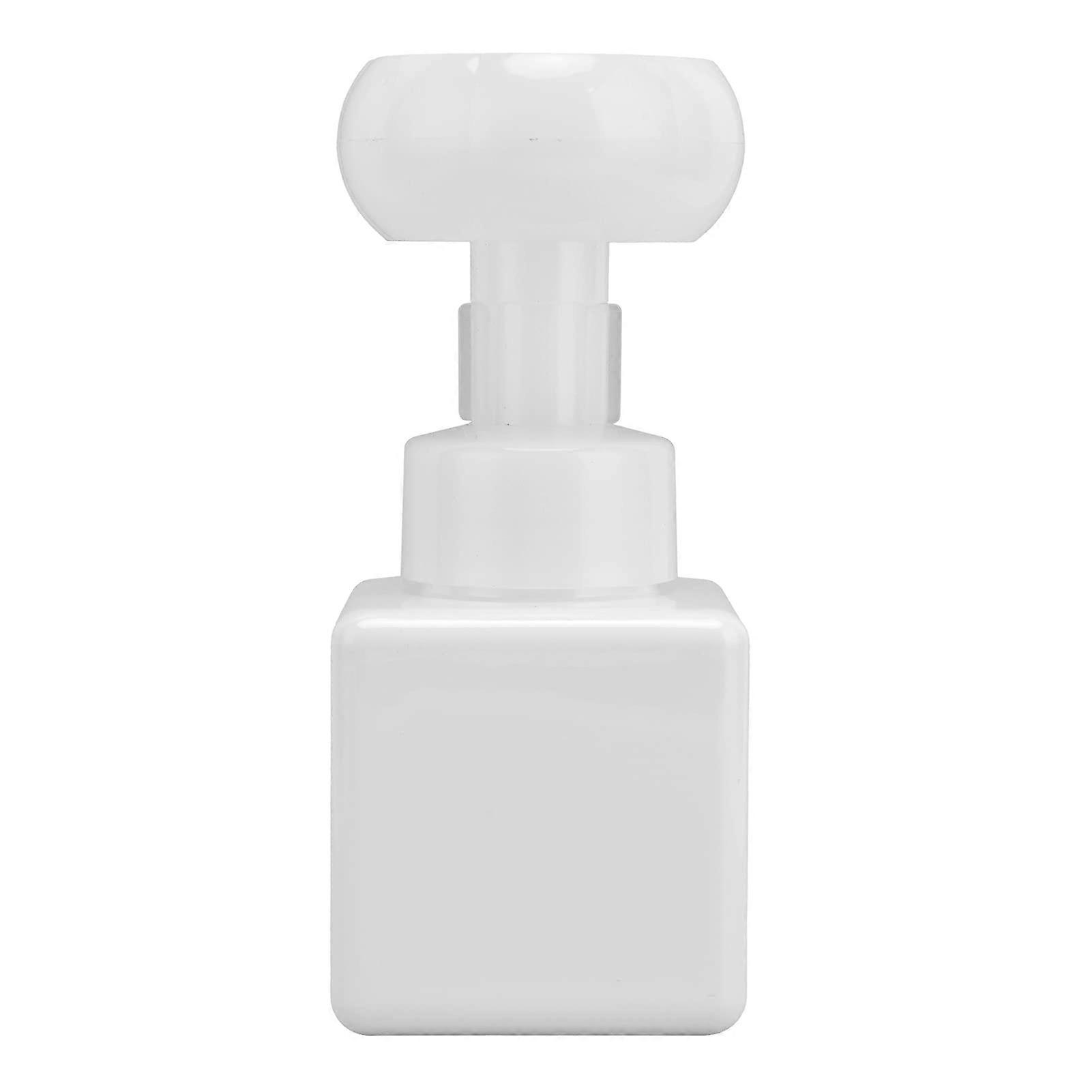 250ml Refillable Foam Pump Bottle with FlowerShaped Foam Output, Heat Resistant, Solid White