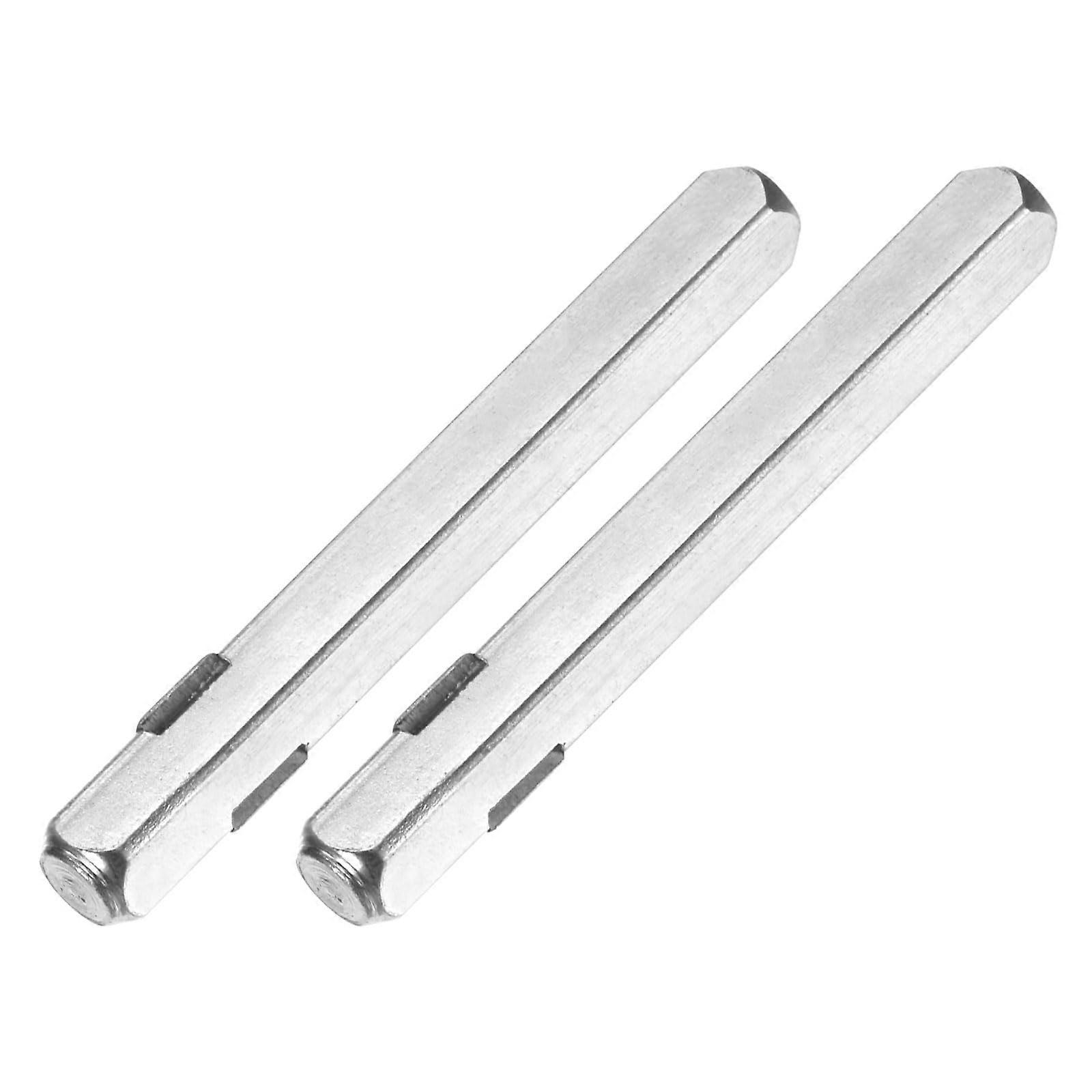 2Pack Door Handle Spindle Bar 70x7mm Iron Square Replacement with CorrosionResistant Finish