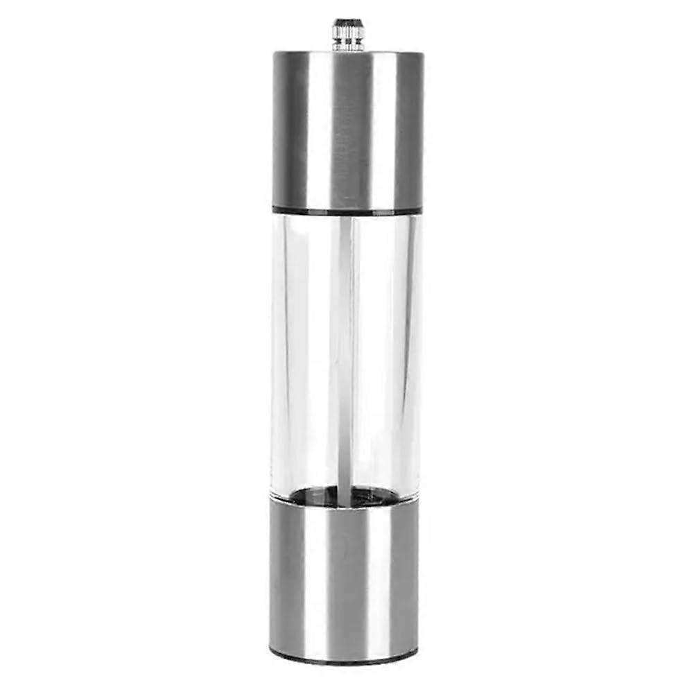 Stainless Steel Pepper Grinder Adjustable Coarseness Refillable Manual Pepper Mill