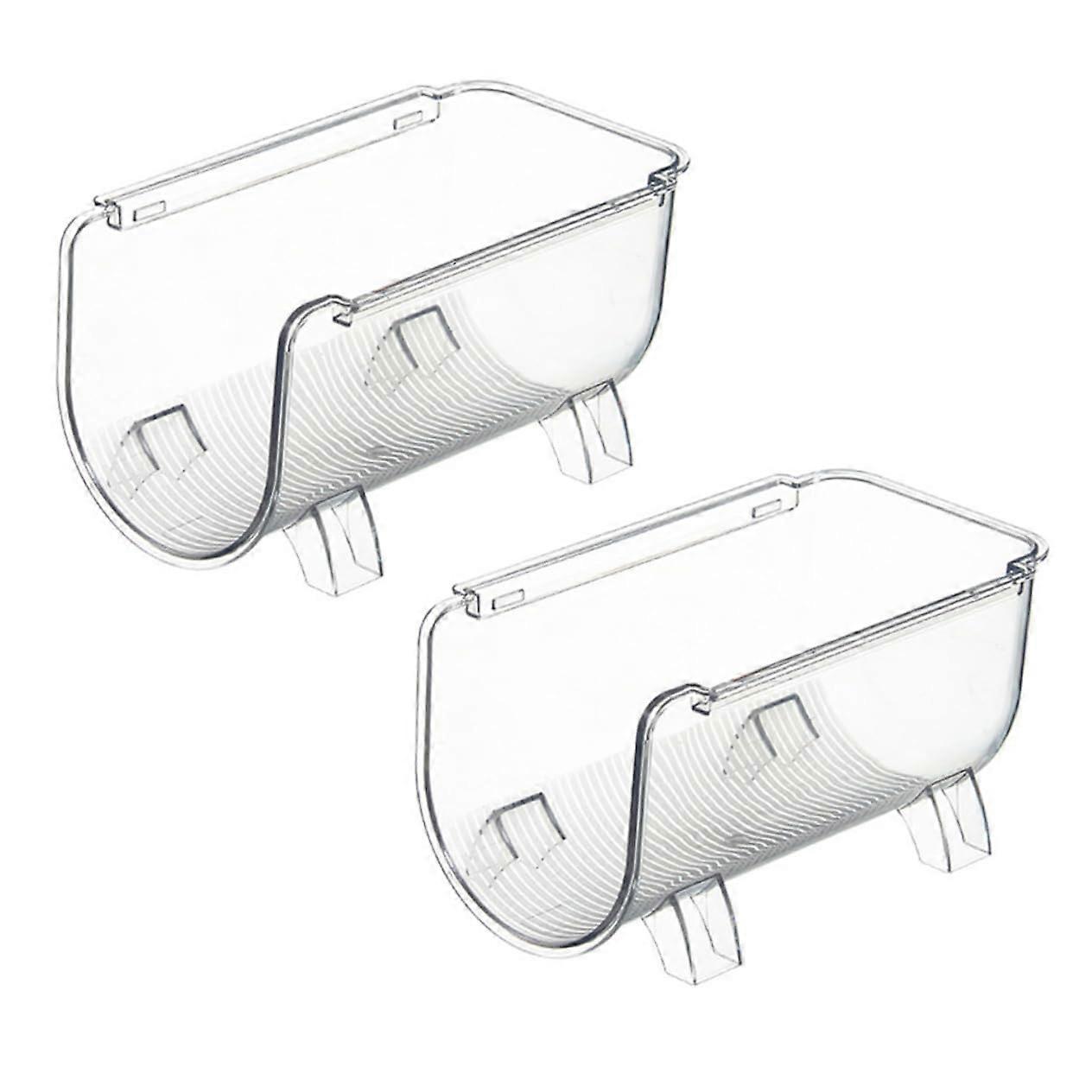 2Pcs Stackable Water Bottle Organizer for Fridge and Pantry Durable PET Rack for Kitchen Storage