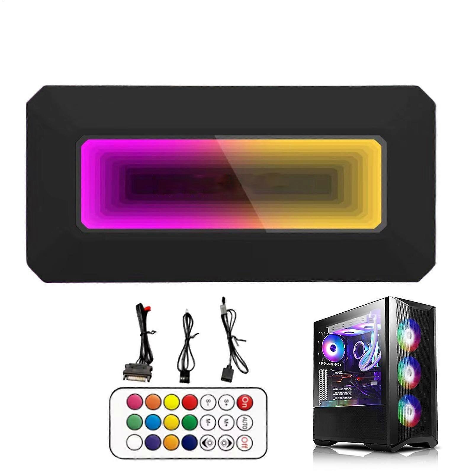 8Port ARGB Fan Controller Hub with Smart Temperature Control and MultiDevice RGB Sync for PC