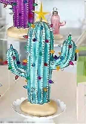 Ceramic Christmas Cactus Resin Christmas Cactus (with light)