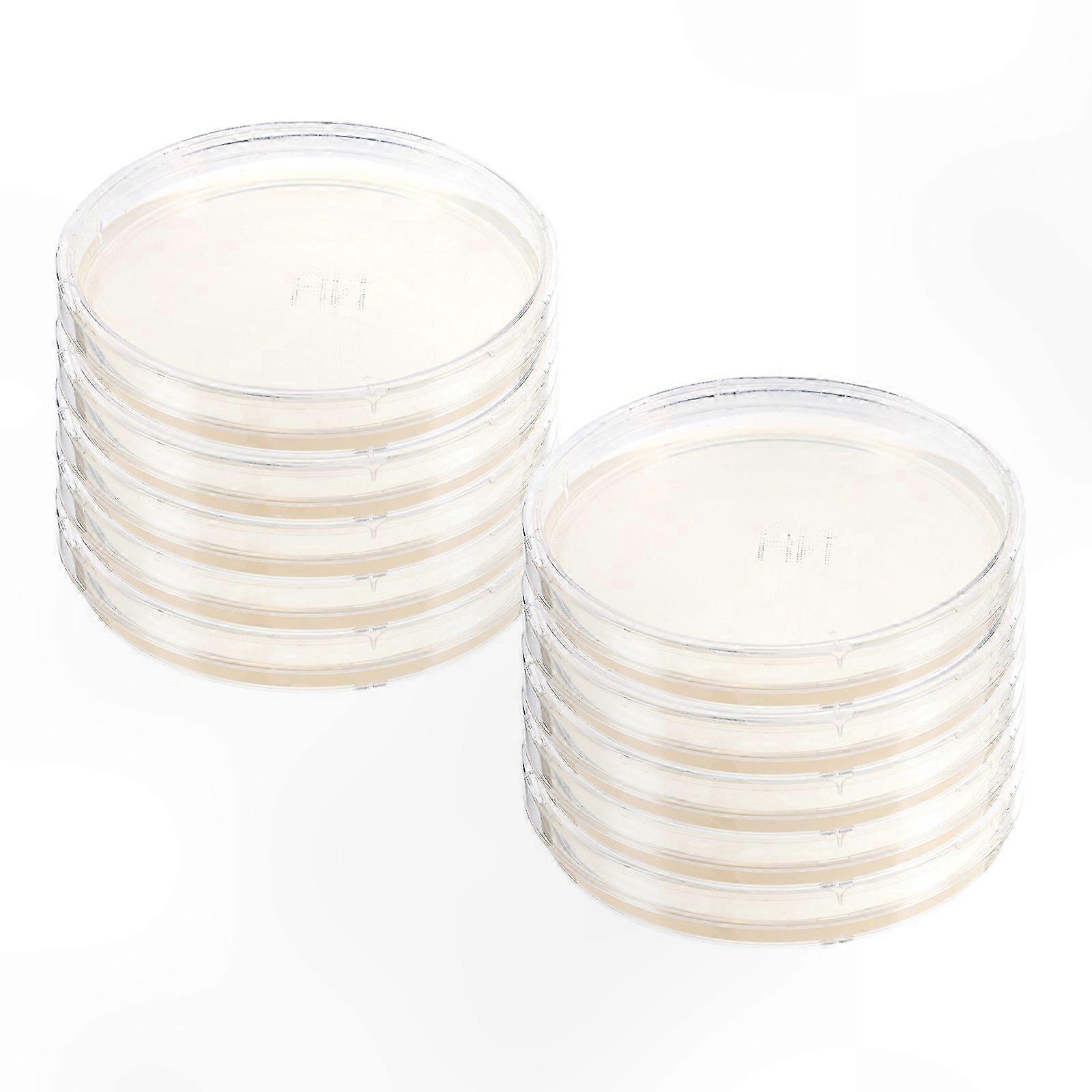 Prepoured Agar Plates for Lab Use - 10 Pack Portable Petri Dishes for Science Projects