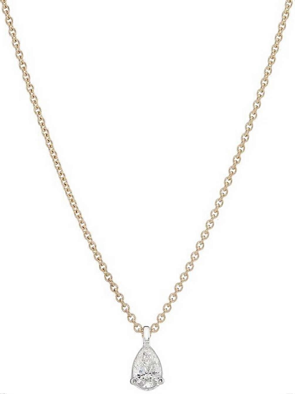 Mark Milton Pear Diamond Necklace - Yellow/White Gold