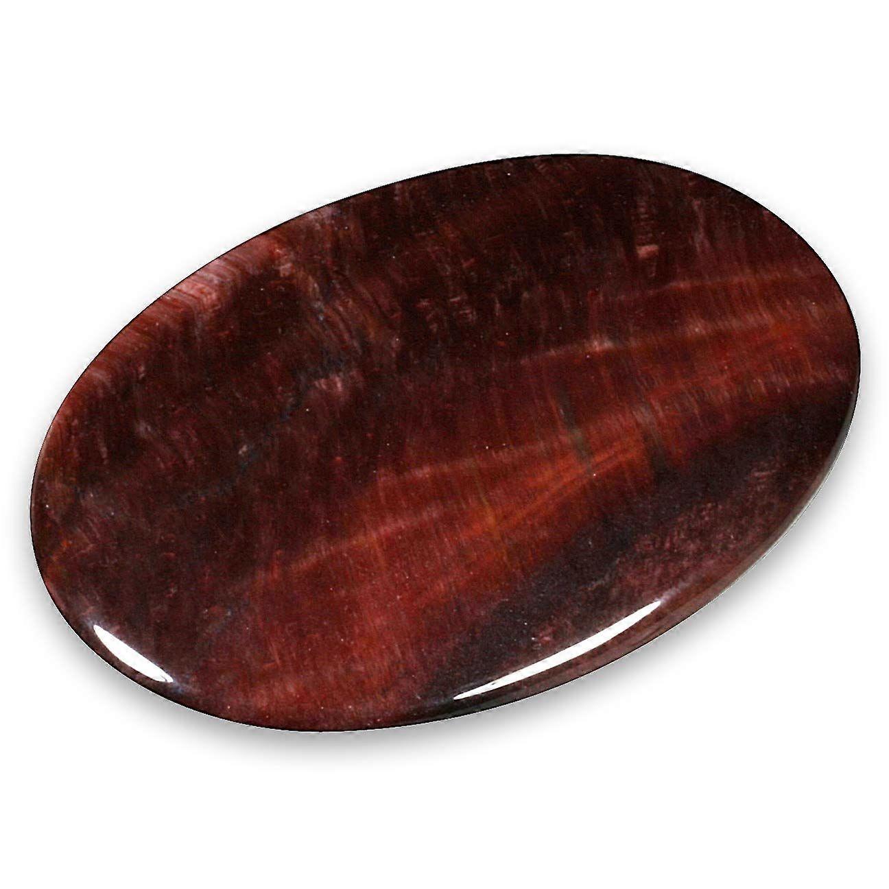 Red Tiger Eye Palm Stone ~70x50mm