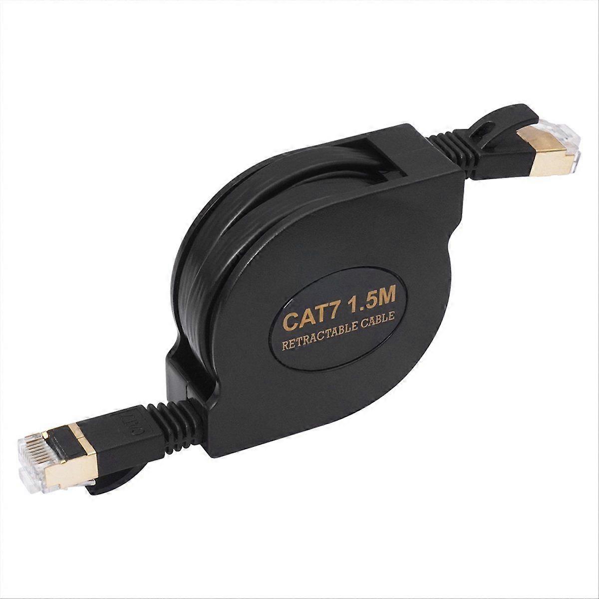 Cat7 Flat Cable Ethernet RJ45 LAN Network Cable Patch Cord 10Gbps 600MHz for Router Modem