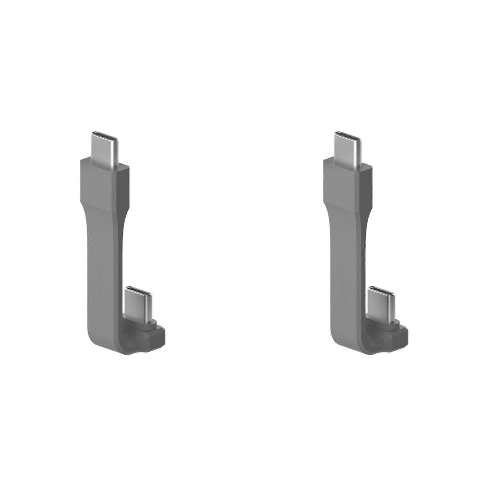 2X 90 Degree Elbow Data Cable TYPE-C to TYPE-C Full-Function Connection Magnetic Hard Disk Box M2 240W