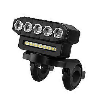 LED Bike Headlight LED Light Bar Bicycle Front Light Power Bank Type-C Charging Bicycle Accessories,Style 2