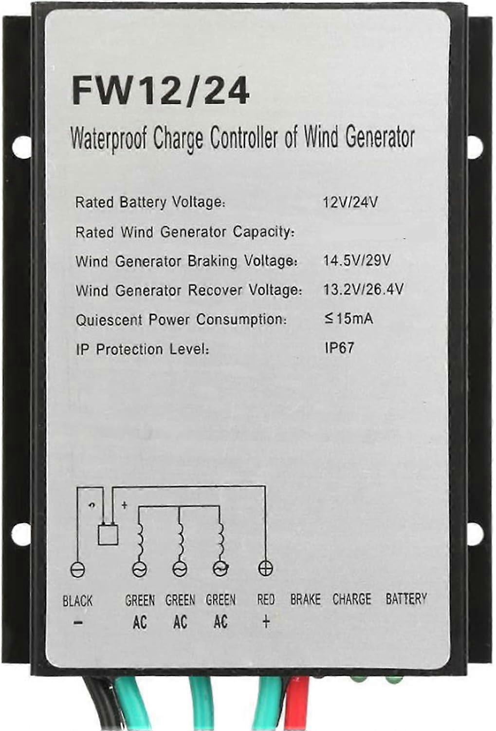 Wind Turbine Charge Controller 9000W 12V 24V 48V IP67 Waterproof Automatic Voltage Detection