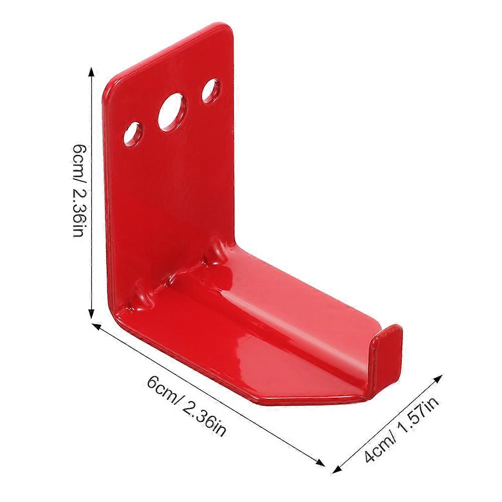 Wall-Mounted Fire Extinguisher Bracket Holder for 1Set Durable Iron Red Rack