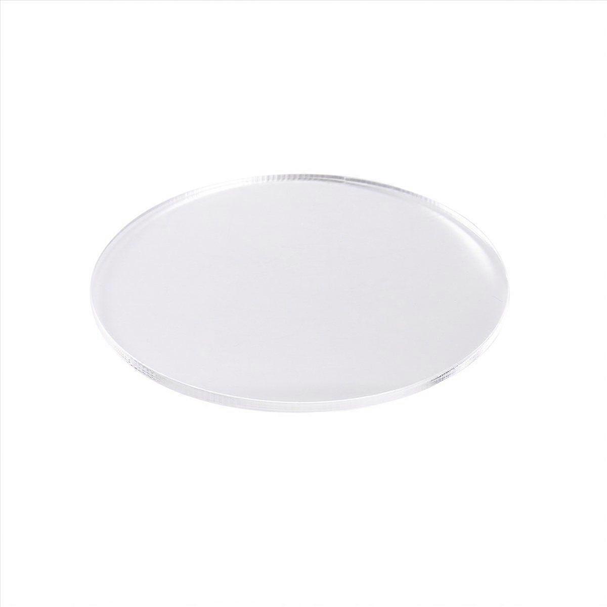 Transparent 3mm thick Mirror Acrylic round Disc Dimetro:100mm