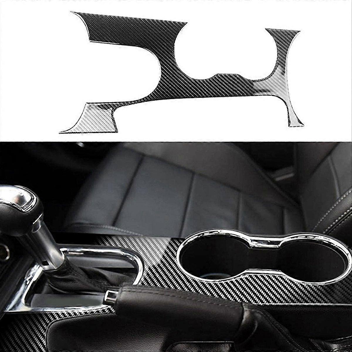 Carbon Fiber Center Console Gear Shift Panel Cover for 
