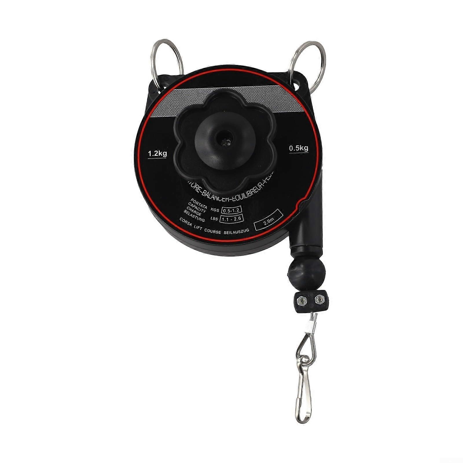 Adjustable Spring Tool Balancer with Hook, Heavy Duty Wire Rope, 0.63kg Capacity