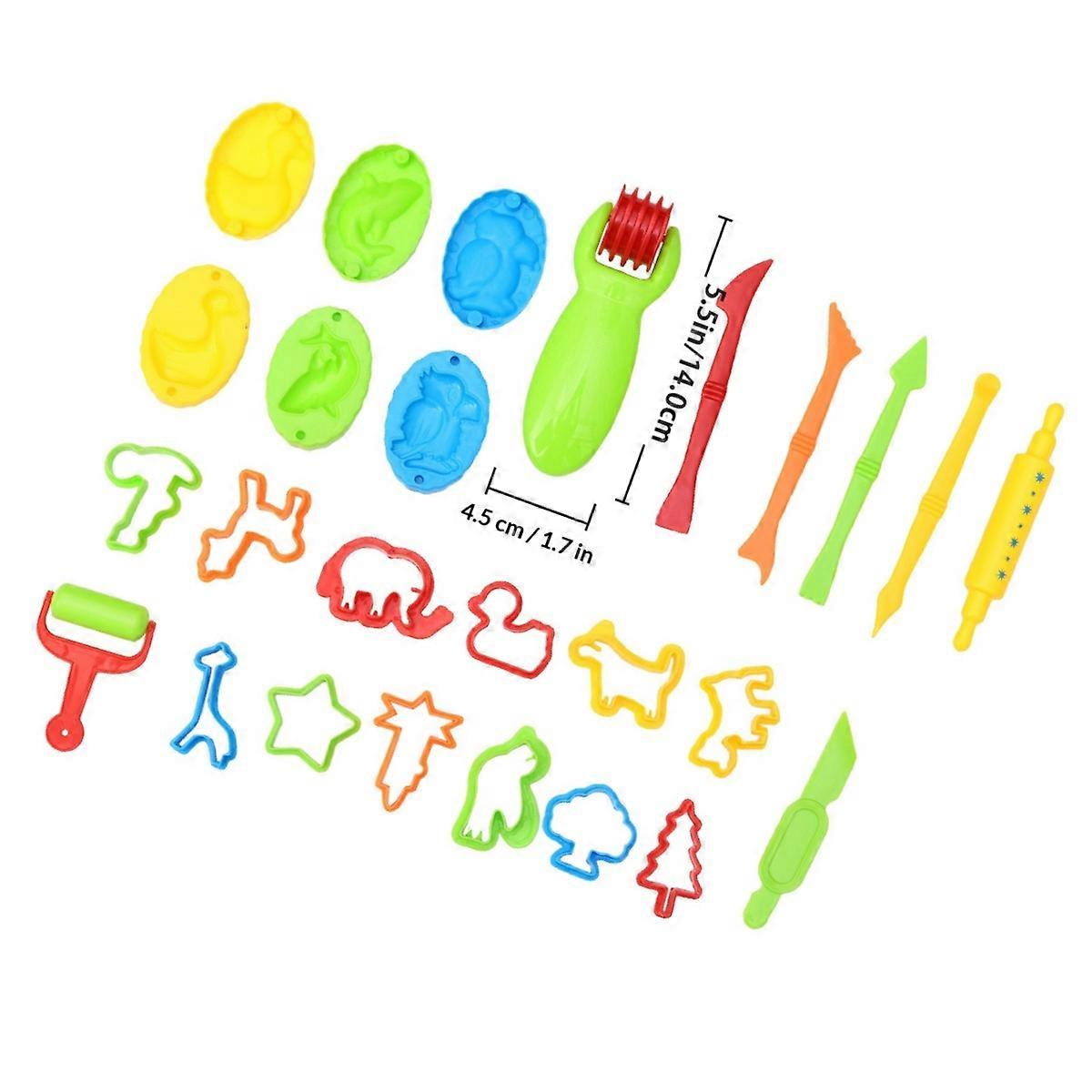 Colored Clay Tools Plasticine Mould Set for Imaginative Play 1Set