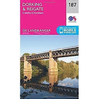 Dorking Landranger (187), Reigate & Crawley (OS Landranger carte)