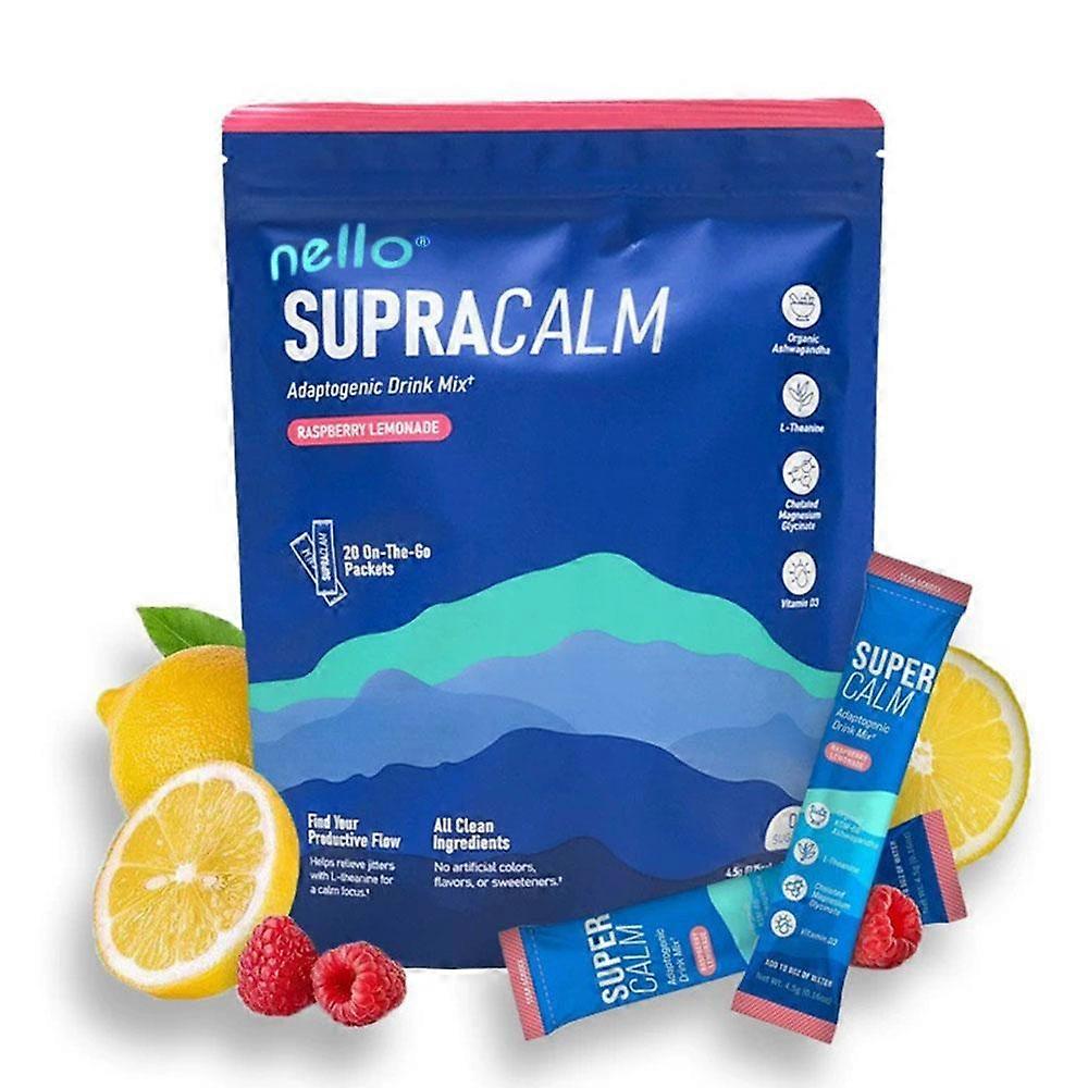 Supercalm Powdered Drink with Electrolyte Raspberry Powder