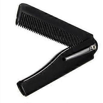 Men Women Portable Pocket Folding Comb Moustache Beard Hair Styling Beauty Tool