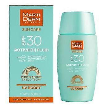 Lichtschutzmittel – MARTIDERM – Aktiv (D) – Gesichtsfluid LSF 30 – 50 ml – Nicht komedogen