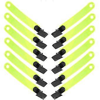 Reflektierende Clips aus PVC-Material für die Markierung von Wanderwegen im Freien, 12 Stück