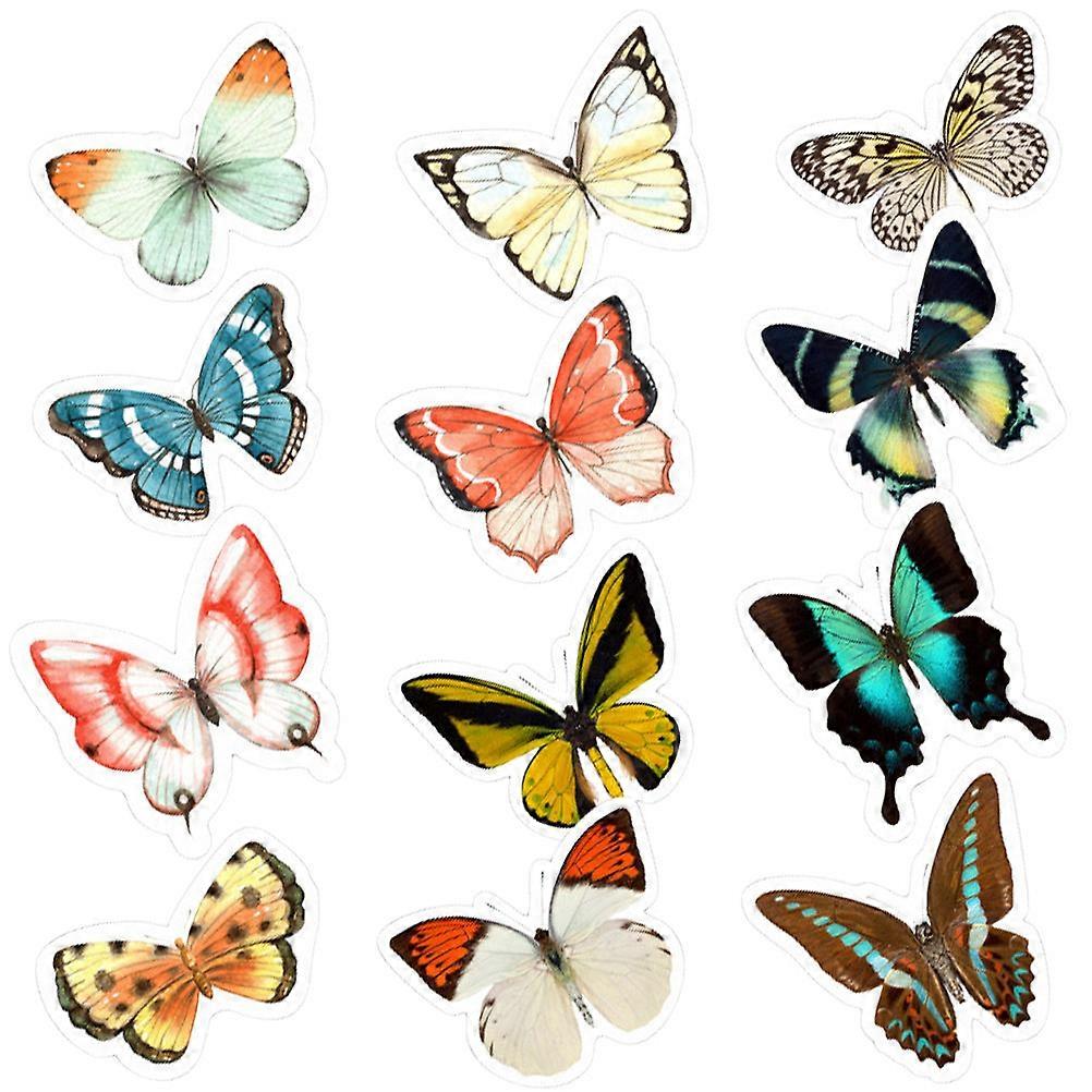 Butterfly Window Decals Anti-Collision Static Window Clings 3Sets