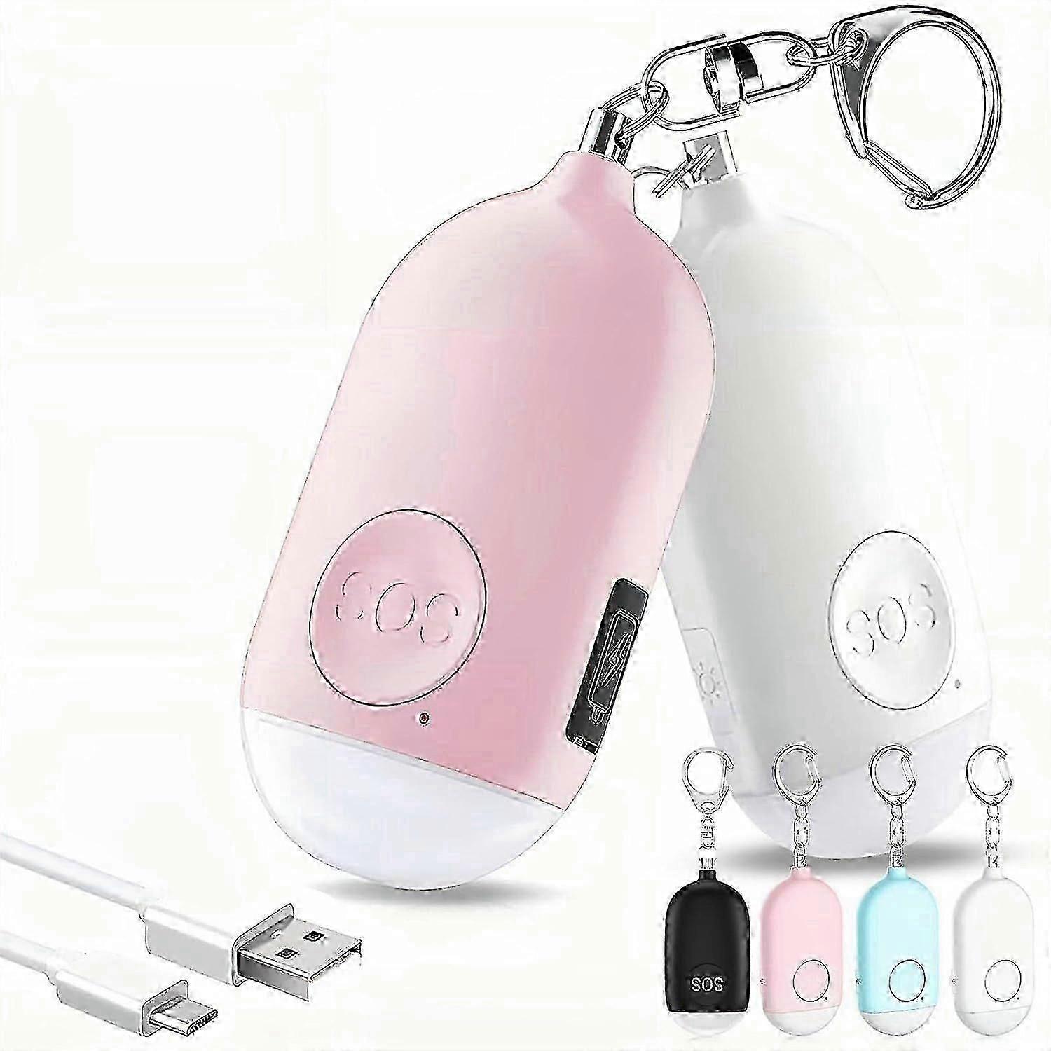 3-Pack 140dB Personal Alarm with Flashlight