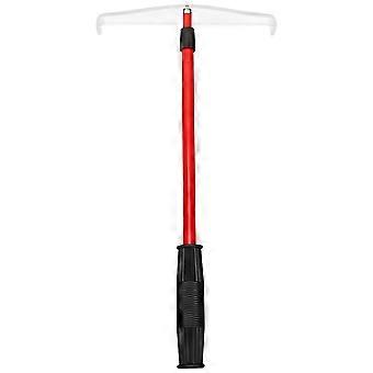 Poker Chips Rake Collector for Collecting Game Chips with Rod Red