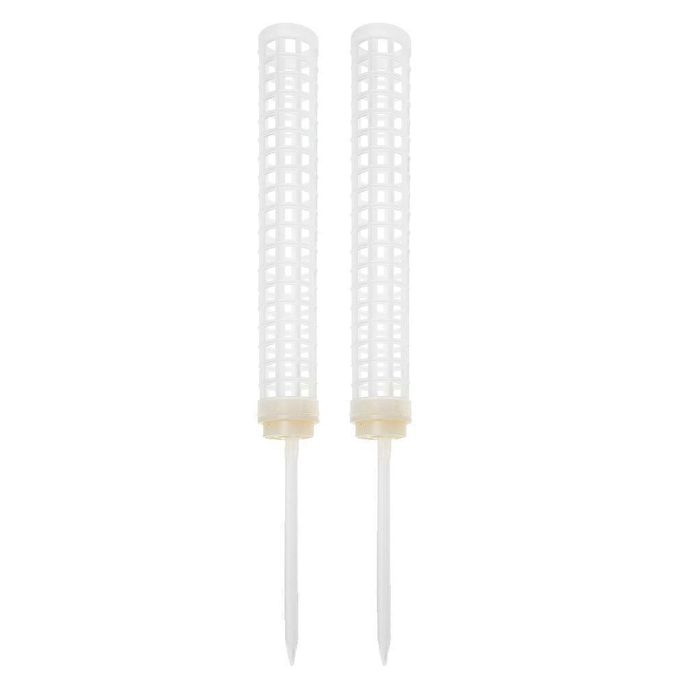 Stackable Moss Pole Plastic Moss Pole for Climbing Plants Support 2Pcs White