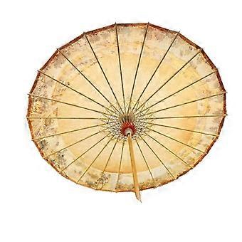 Traditioneller chinesischer Kunstdruck auf Ölpapier, handgefertigter Sonnenschirm mit Sonnen- und Regenschutz