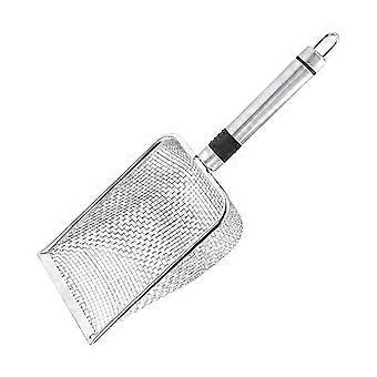 Stainless steel cat litter scoop  Durable, rust-free, easy to clean, hygienic, odorless, ergonomic handle, lightweight  ideal for cleaning pet waste.
