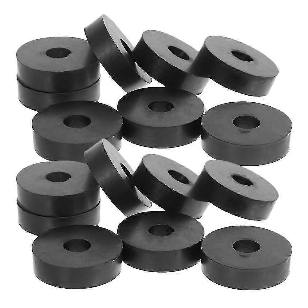 Black Rubber Washers | Shock Absorption Flat Washers for Air Conditioning, 100Pcs