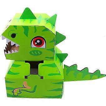 1 Set Wearable DIY Toy Paper Dinosaurs Cardboard Box Kid Carton Box Wearable Toy for Fun