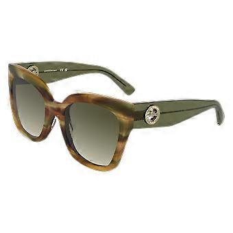 Sonnenbrille LONGCHAMP LO717S 324 GESTREIFTES KHAKIBRAUN HAVANNA 55/21/140 DAMEN