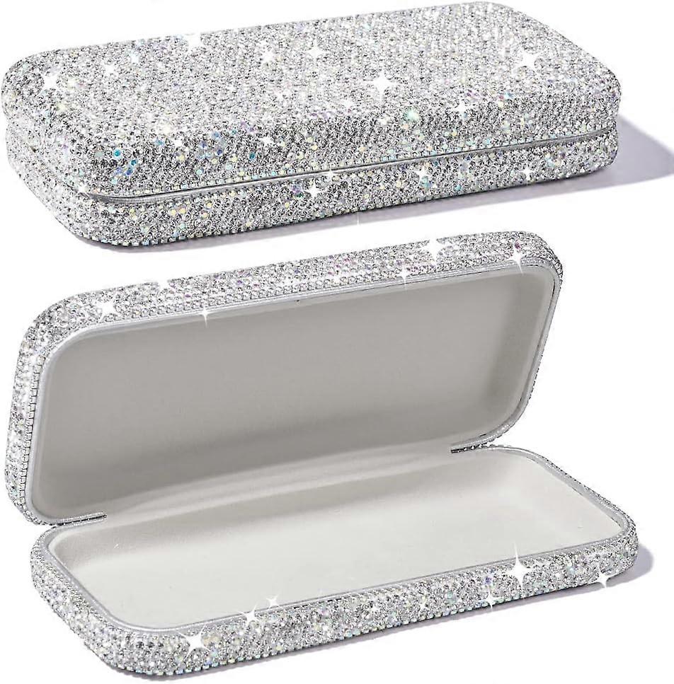 Crystal Rhinestone Glasses Case - Protective Storage with Style