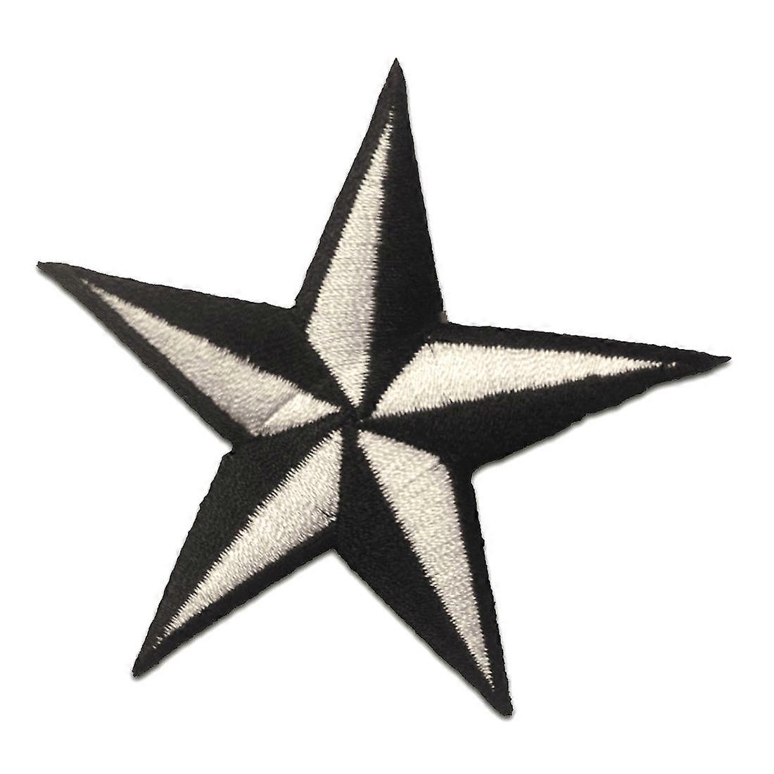 Patch / iron-on patch - star - multiple colors selectable - 7.5 x 7.5 cm - patch