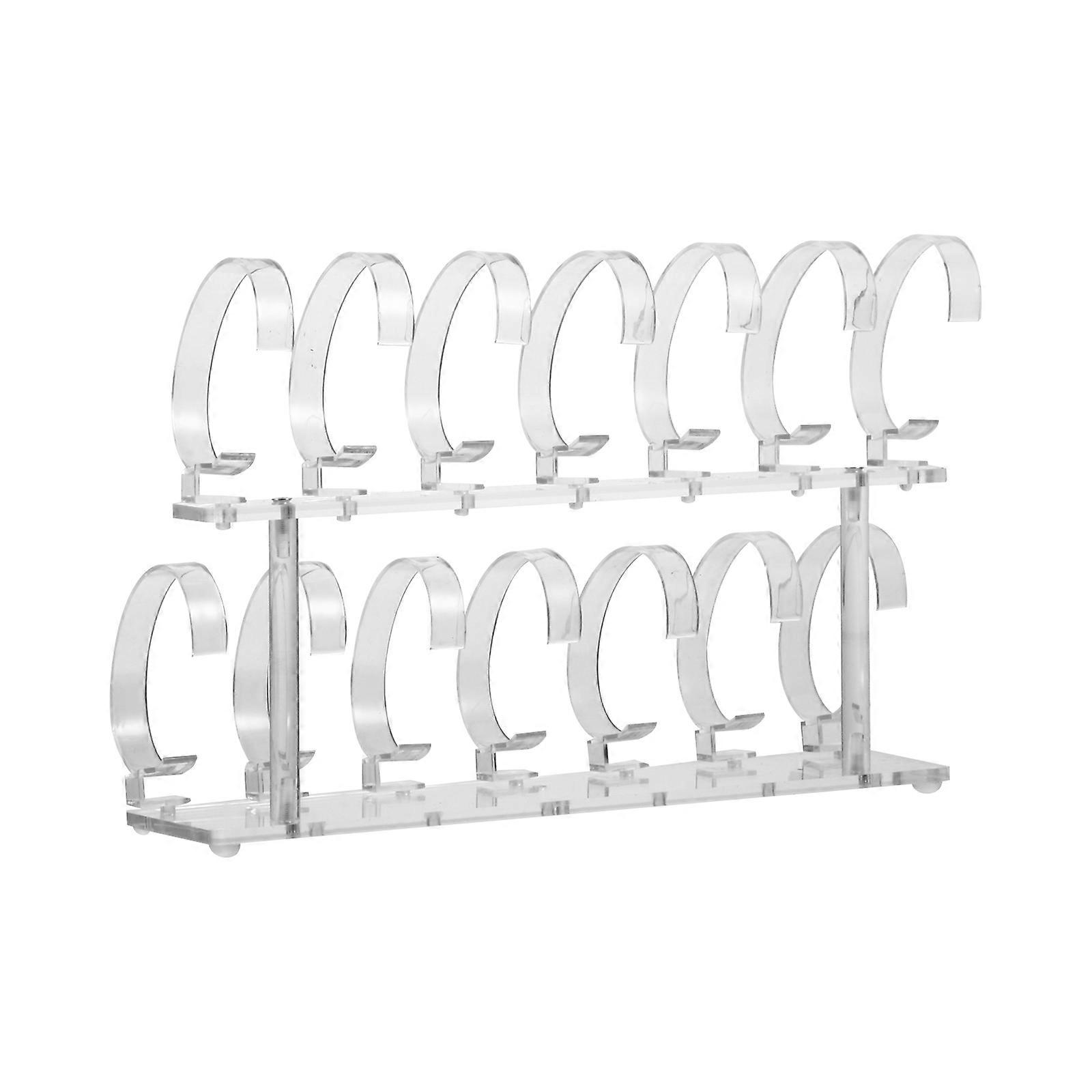 Removable Watch Stand Acrylic for Display Function 3Pcs Transparent