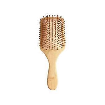 Bamboo Air-Cushion Hair Comb for Scalp Massage, Anti-Static Detangling Brush, Lightweight Durable Wood Comb for Daily Hair Care