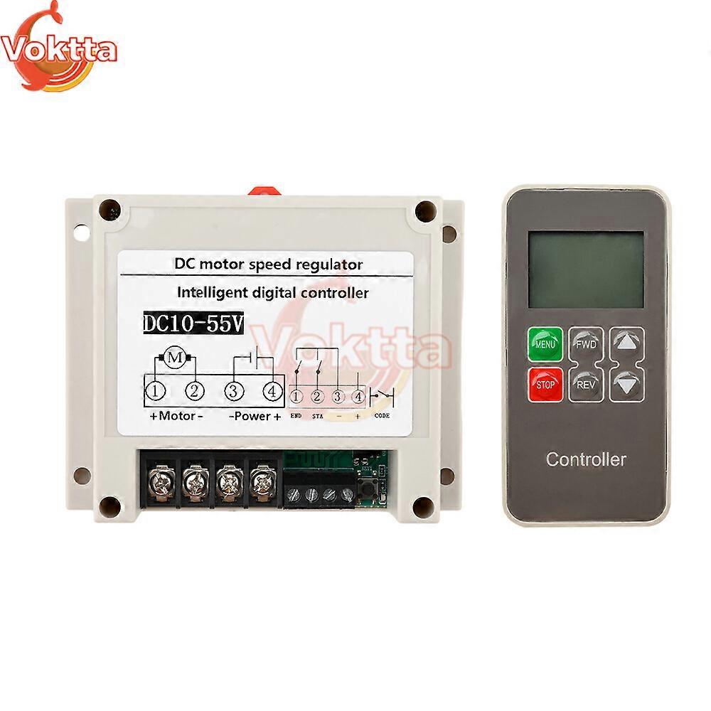 PWM DC Motor Speed Controller 10-55V 30A, Brushed, Forward/Reverse, Wireless Remote Control(30A)