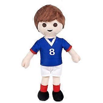 PELUCHE - PLAYMOBIL - JOUEUR DE FOOTBALL FRANÇAIS - ÉDITION LIMITÉE - 30 cm - Unisexe