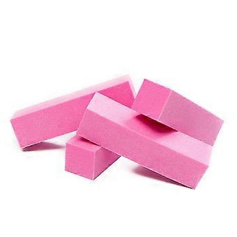 10 Pcs Sponge Nail Buffer Blocks, Washable Reusable All-Sided Design for Manicure and Pedicure, Set of 10 Files